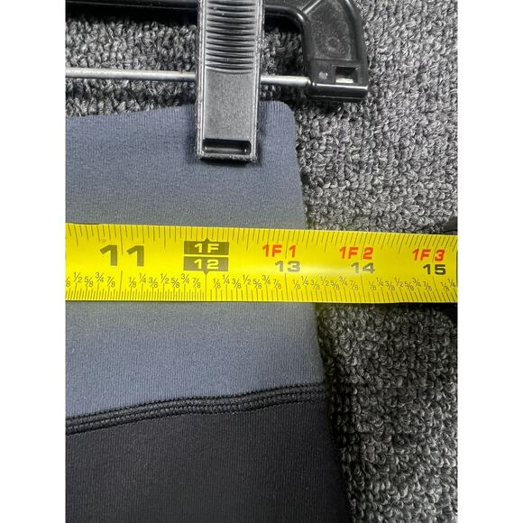 Lululemon Striped Pencil Skirt Size 6 Black Gray Luon Midi Stretch Parisian - Picture 4 of 6